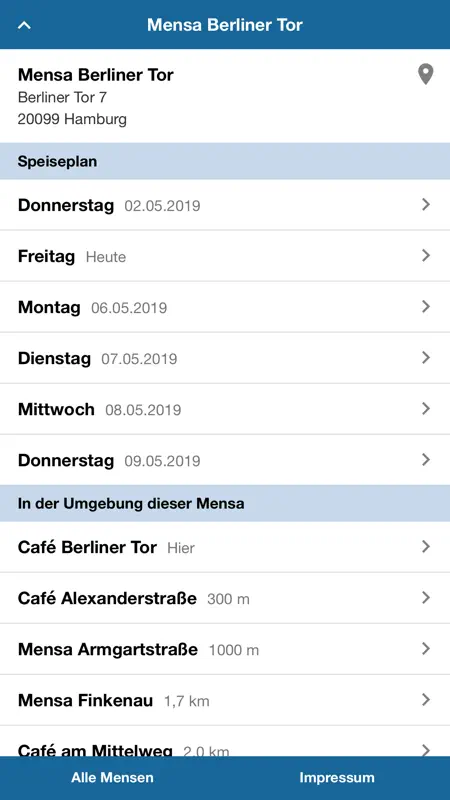 iMensa Mensa Speiseplan screenshot 3 of 4