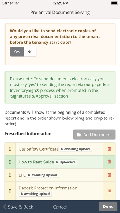 Property Reporting Screenshot
