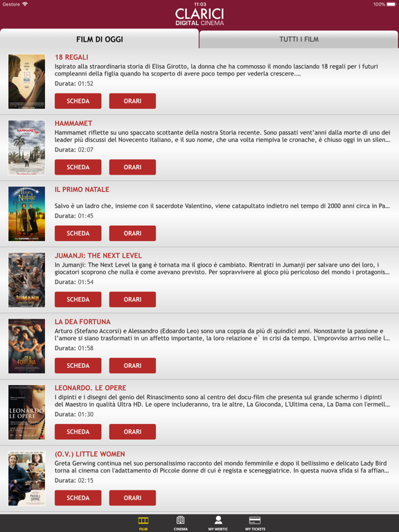 Screenshot #5 pour Cinema Clarici Webtic