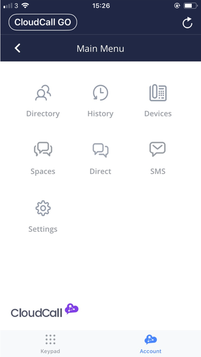 CloudCall Go! Screenshot