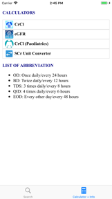 Renal Dose Adjustment & CrCl screenshot