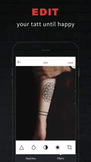 inkhunter pro tattoos try on iphone resimleri 3