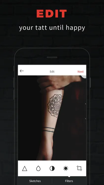 Capture d'écran 3 sur 4 de INKHUNTER PRO Tattoos try on