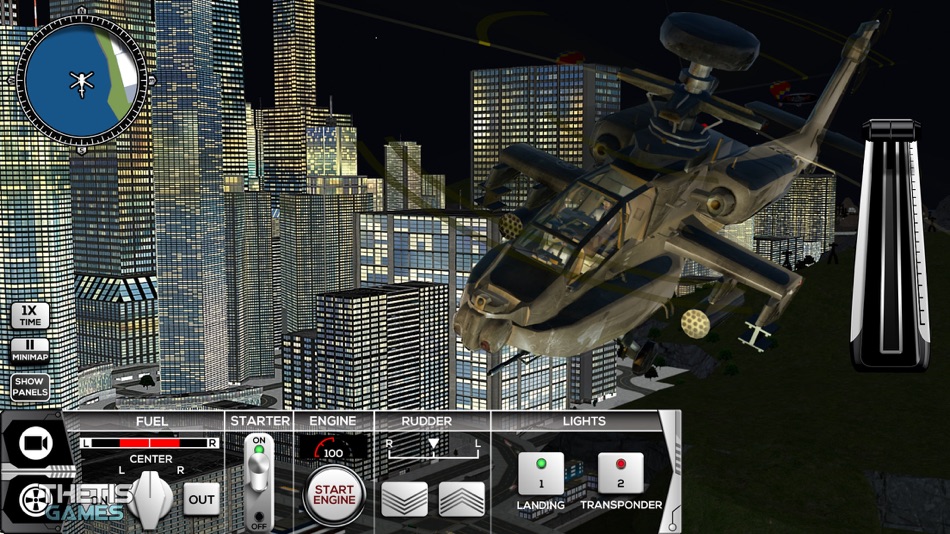 #6. Helicopter Simulator 2017 (iOS) 由: Thetis Consulting