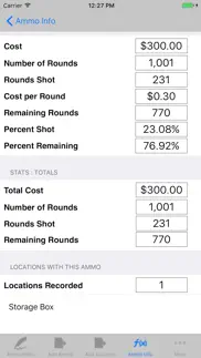 How to cancel & delete ammo inventory,price per round 4