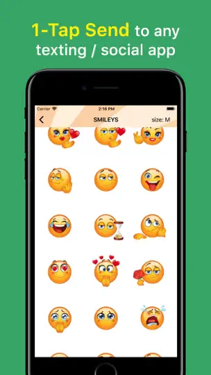 Screenshot von ChatStickerz™ Emoji Stickers auf dem iPhone 1