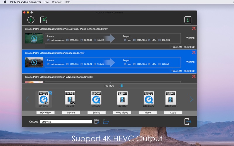 Screenshot #2 pour VX MKV Video Converter