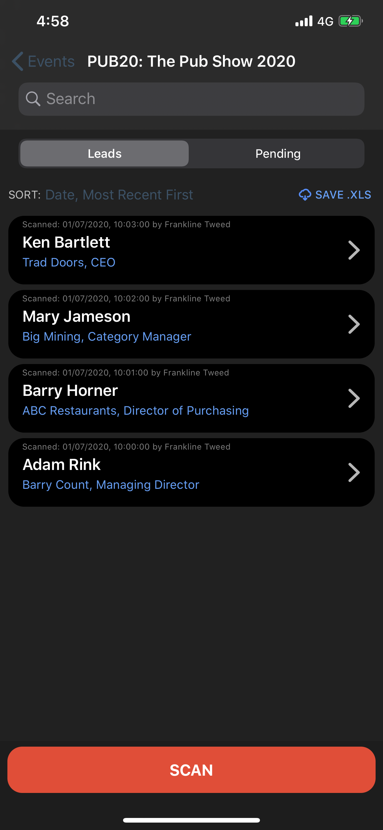 Lead Scanner screenshot 4