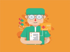 The HealthcareXL is a small sticker, which are show the 28 Healthcare XL sticker in cartoon