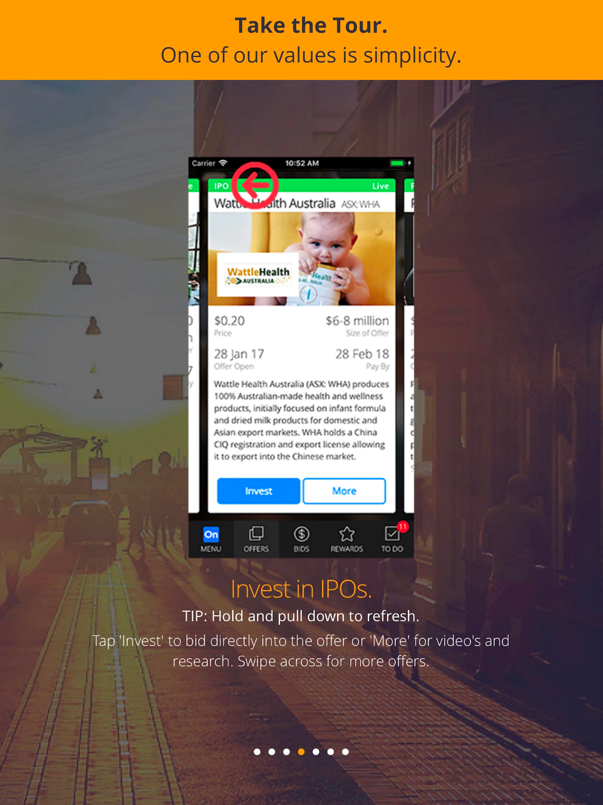 OnMarket: Invest with impact.