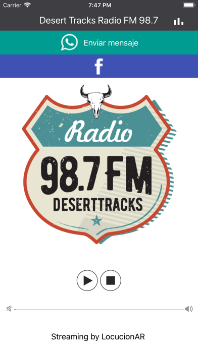 Desert Tracks Radio FM 98.7 screenshot 2