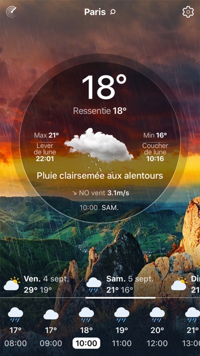 Screenshot #1 pour Météo Live: Prévisions Locales