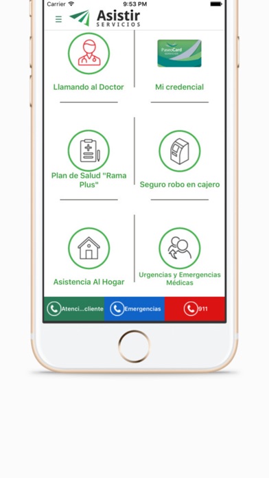 Asistir Servicios Screenshot