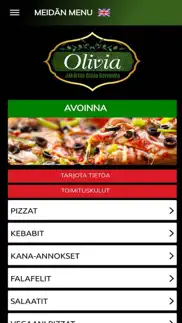 olivia ravintola iphone screenshot 2