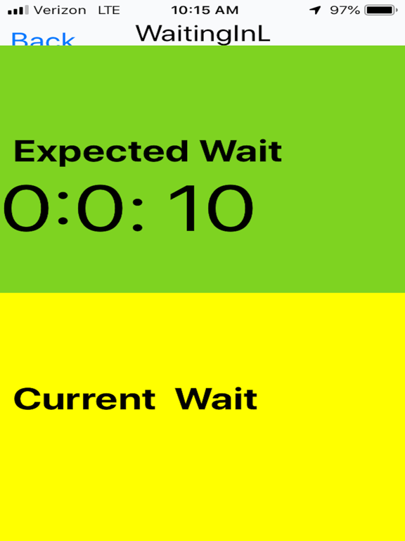 Wait In Line iPad screenshot 2 - Productivity app