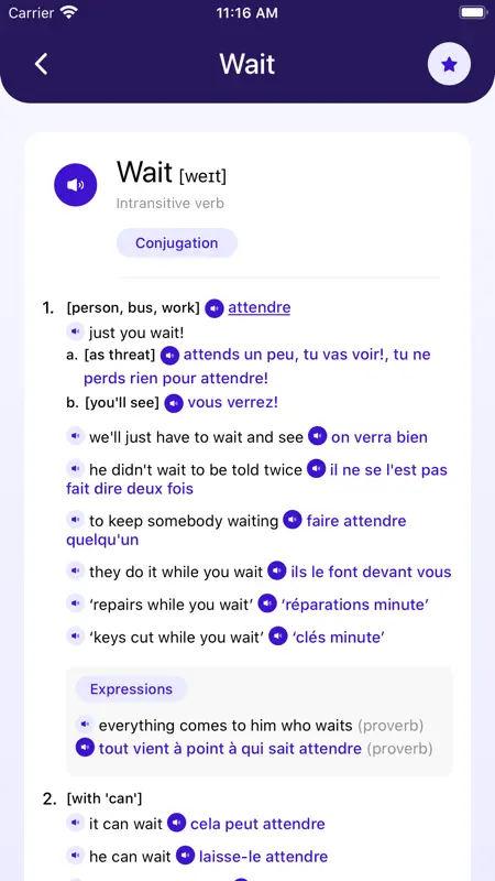 French~English Dictionary screenshot 3 of 5