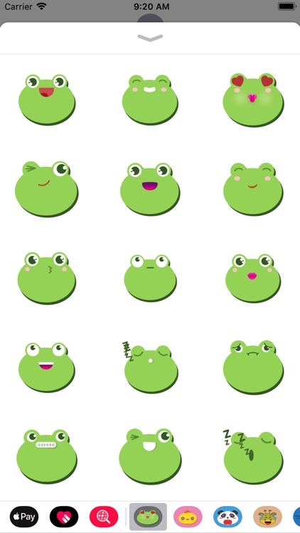 Cutefrog emoji stickers
