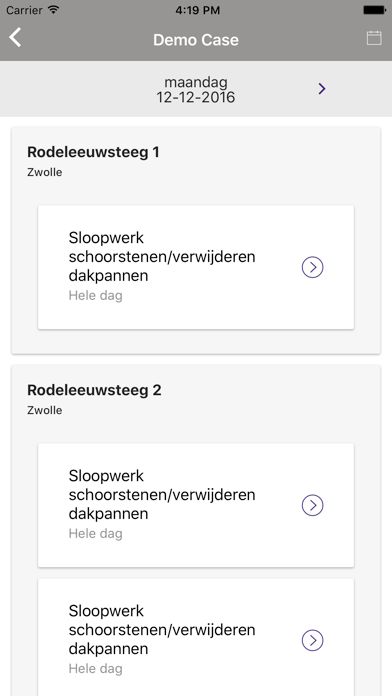 Screenshot #1 pour Planningapp - Renovatieplanner