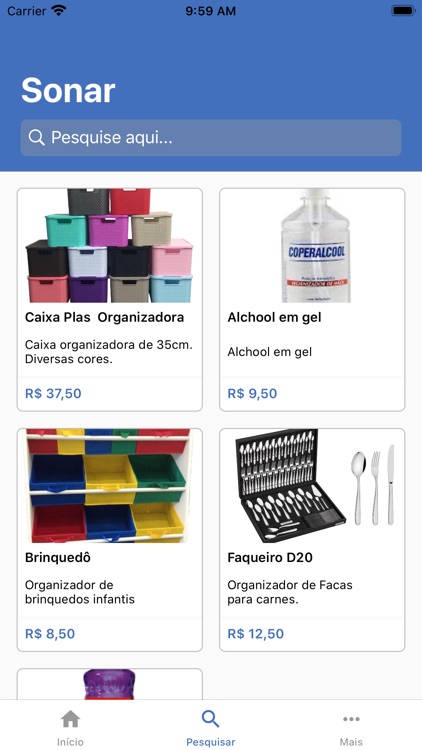 Sonar - Localize Produtos