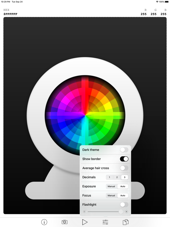 Live Color Finder iPad screenshot 4 - Photo & Video app