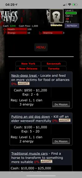 Game screenshot FANGS Vampire Clan apk