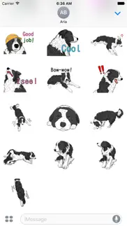 How to cancel & delete border collie dog icon sticker 1