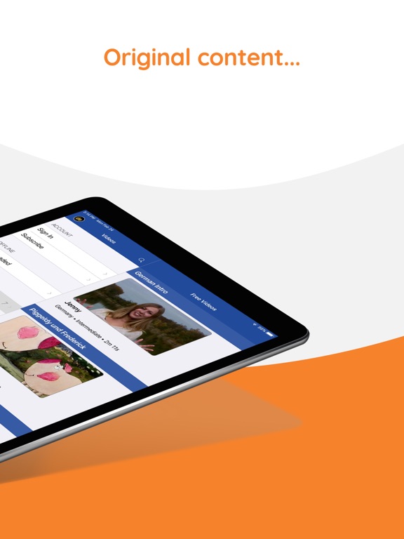 Yabla German iPad screenshot 3 - Education app