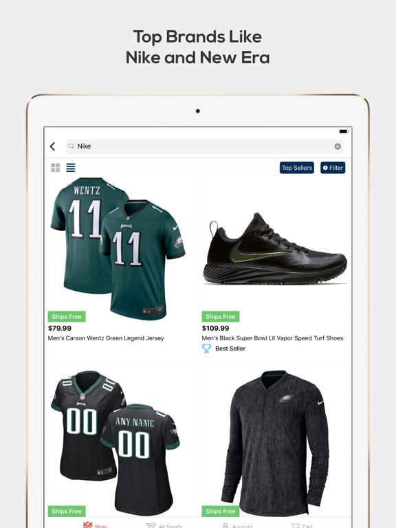 Fanatics NFL Shop screenshot