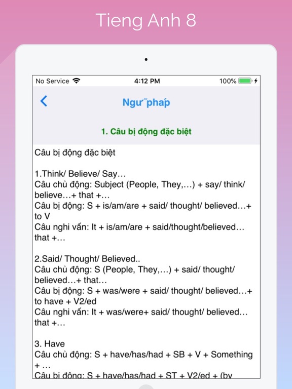Screenshot #6 pour Tieng Anh Lop 8 - English 8