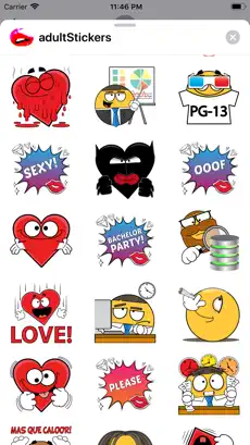 Captura 1 adult Bedtime Stickers iphone