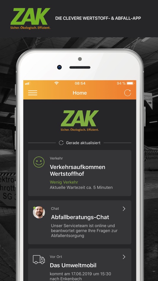 #1. ZAK Kaiserslautern (iOS) Podle: Zentrale Abfallwirtschaft Kaiserslautern gemeinsame kommunale Anstalt der Stadt und des Landkreises