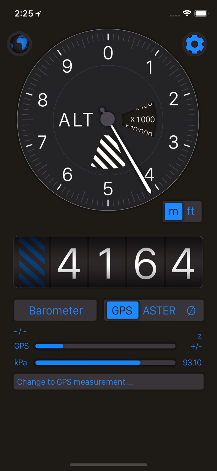 Altimeter+ iphone screenshot 1
