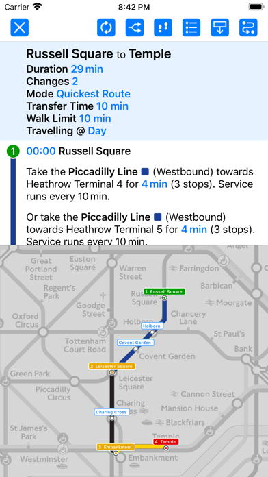 Screenshot #1 pour London Underground by Zuti