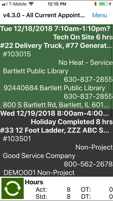 Job Cost Inc Field App Screenshot