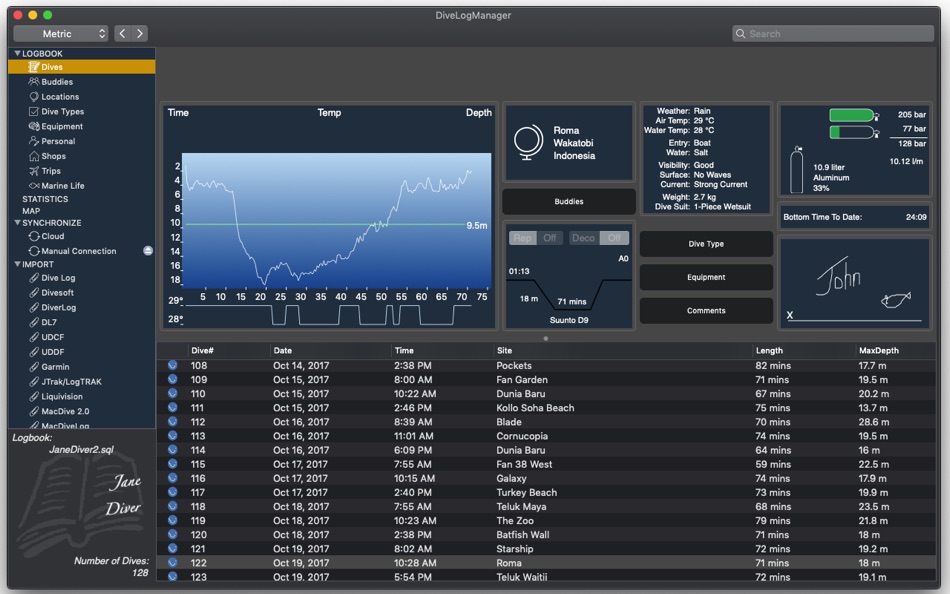 DiveLogManager - 3.8.3 - (macOS)