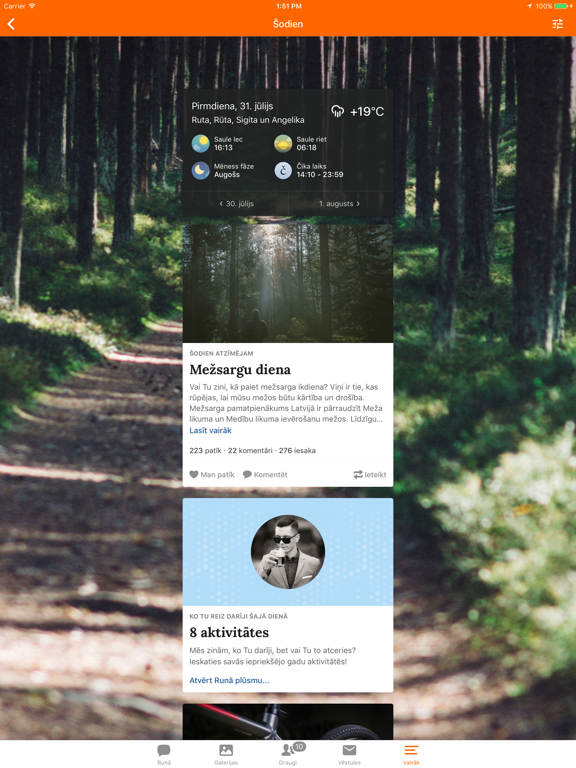 Draugiem iPad screenshot 4 - Social Networking app