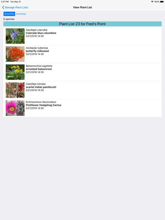 Arizona Wildflowers iPad screenshot