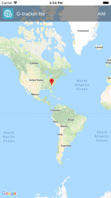 Screenshot #1 pour G-tracker lite