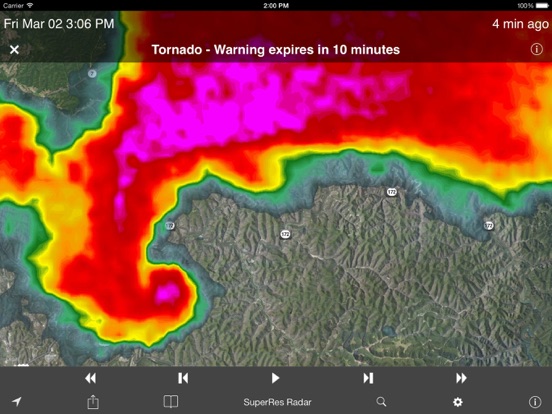 Screenshot #4 pour NOAA SuperRes Radar US