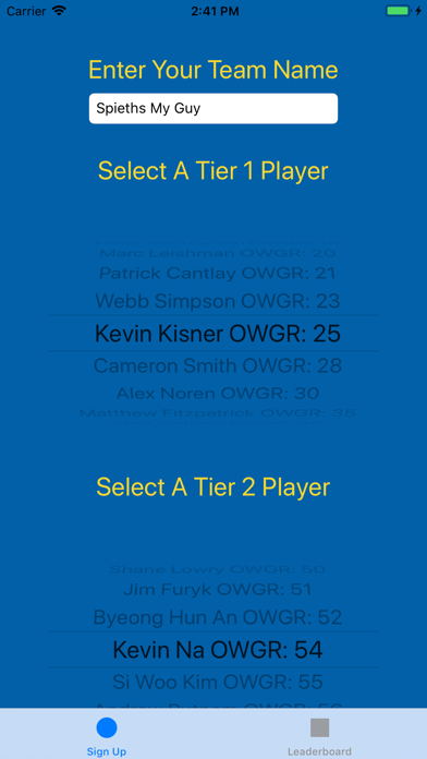 Heritage Pick'em iPhone screenshot 1 - Sports app