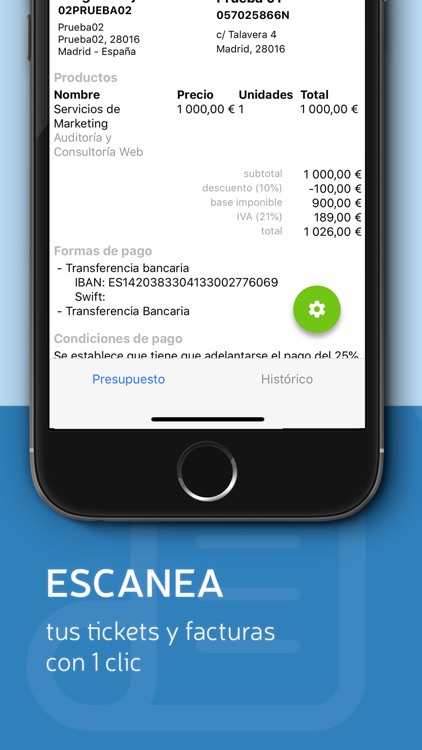 Billin: Crea tus facturas