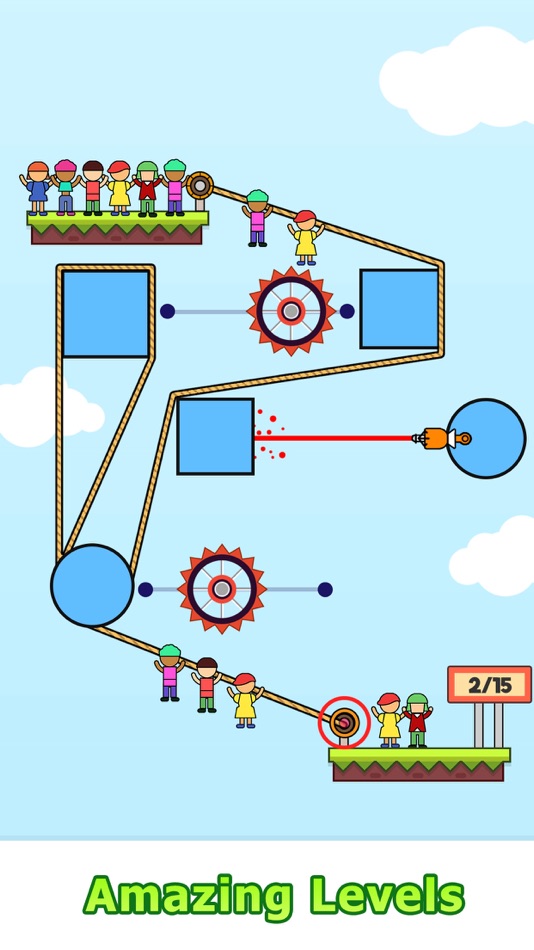#7. Rope Hero -Puzzle Physics Game (iOS) 由: RICE BALL HONGKONG LIMITED