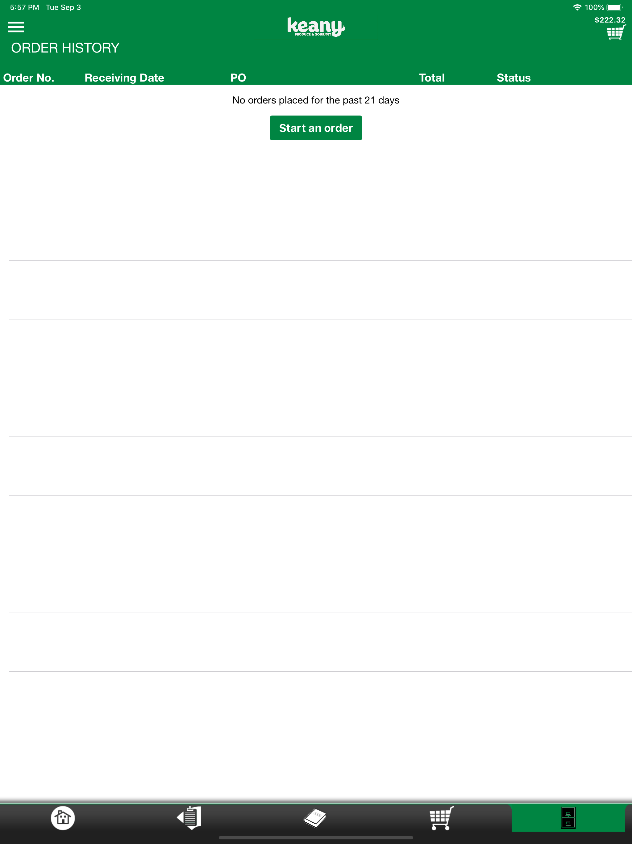 Keany Mobile Ordering
