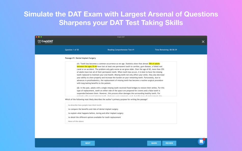 #3. Crack the DAT Dental Admission (macOS) By: Crack Exam Preparation Software, LLC