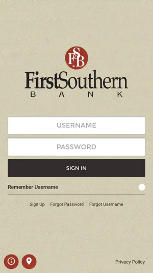 First Southern Bank Mobile App screenshot 1