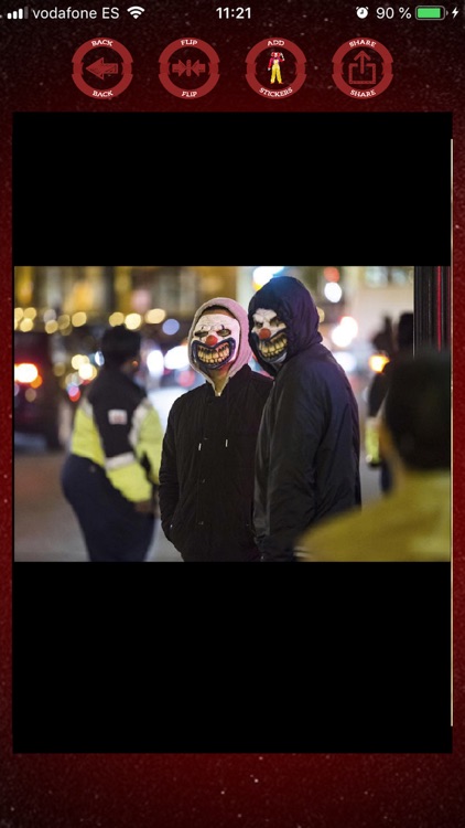 Evil clowns halloween stickers screenshot-4