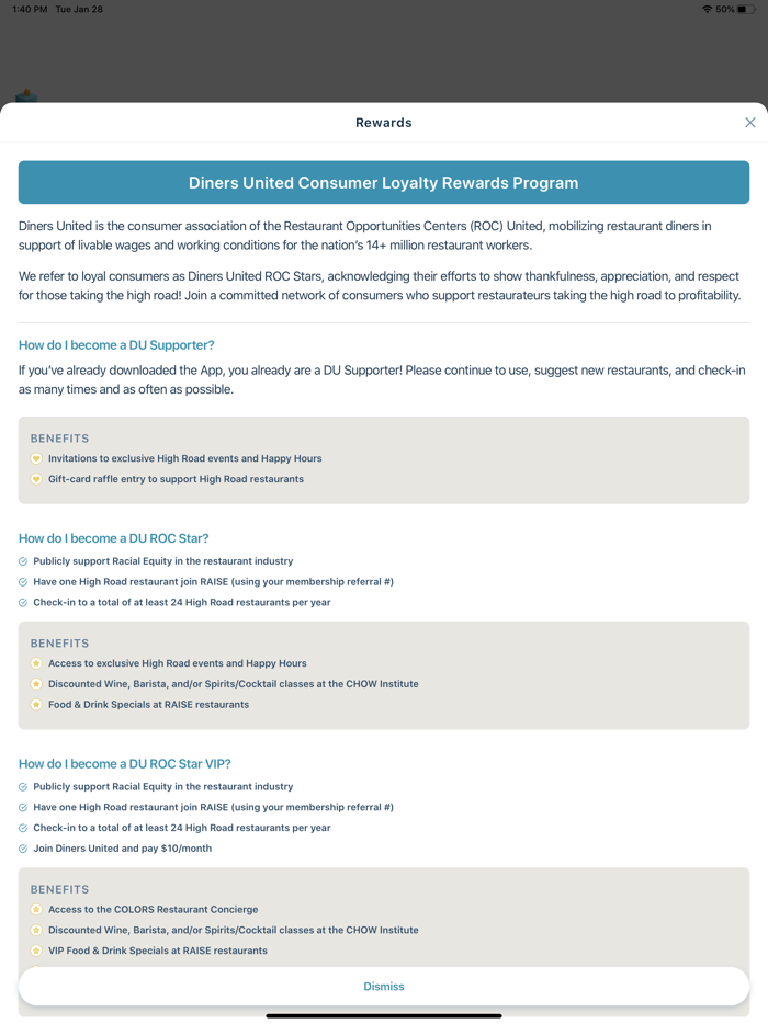 ROC National Diners Guide