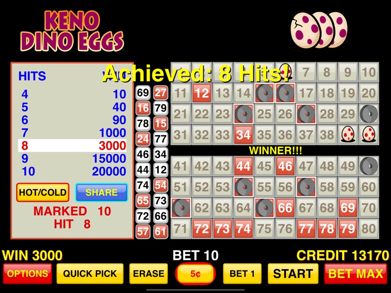 Keno Dino Eggs screenshot 9