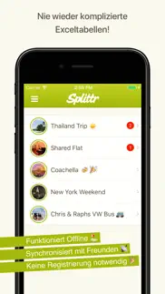 splittr - ausgaben teilen iphone bildschirmfoto 1