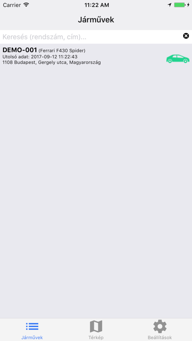 Screenshot #1 pour Járműfigyelő
